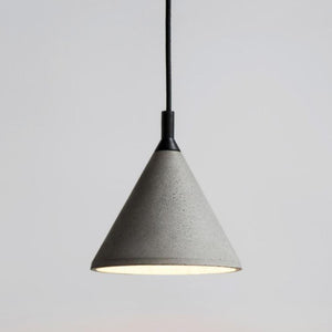 Recycled Concrete Cone Pendant | BENTU | Lighting Collective   