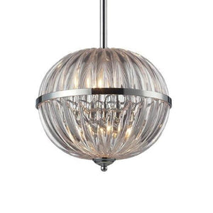 Contemporary Art Deco Mouth Blown Glass Pendant | Round-Pendants-Luminero (LightCo)-Lighting Collective