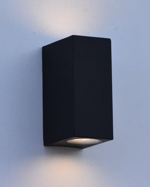 Up Down Square LED Exterior Wall Light | Black | Lighting Collective