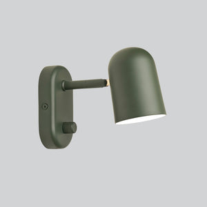 Scandinavian Designer Wall Light | Dark Green| Lighting Collective