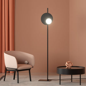 Aluminium Disc Floor Lamp | Black | Lighting Collective Collective 