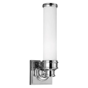 Polished Chrome Short IP44 Bathroom Wall Light | Lighting Collective