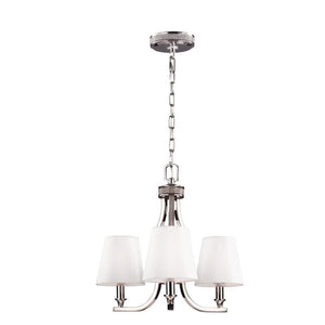 Polished Nickel Chain Chandelier