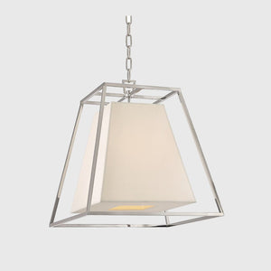 Polished Chrome Geometric Pendant | Small | Lighting Collective