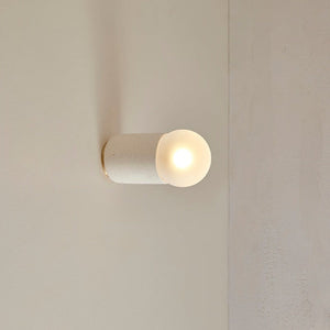 Ceramic Cylindrical Wall Light | Vanilla Bean