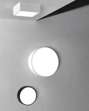 Minimalist Round LED Wall Light | Both Finishes | Lighting Collective