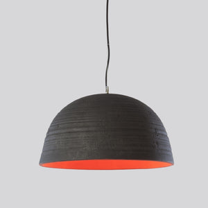 Italian Ceramic Black Pendant Light Notorius Toscot