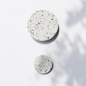 Grey Stone Circle Wall Light