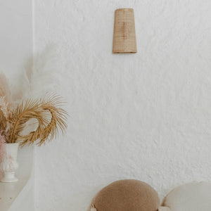 Oraganic Rattan Wall Sconce