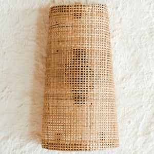 Oraganic Rattan Wall Sconce