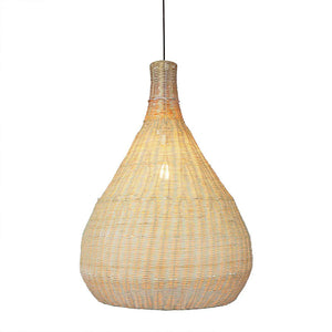 Organic Curved Rattan Pendant Light