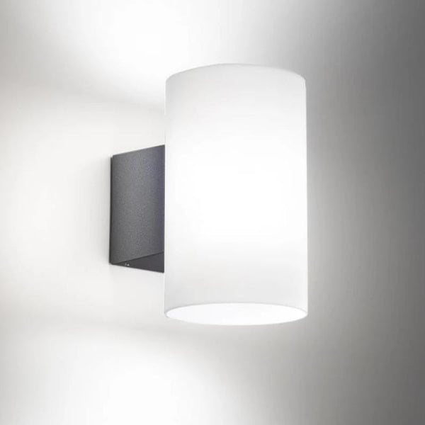 Satin White IP54 LED Wall Light
