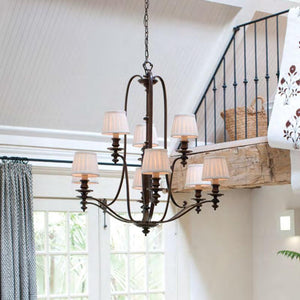 Royal Bronze Steel Chandelier | Assorted Sizes-Chandeliers-ELSTEAD (Lightco)-Lighting Collective