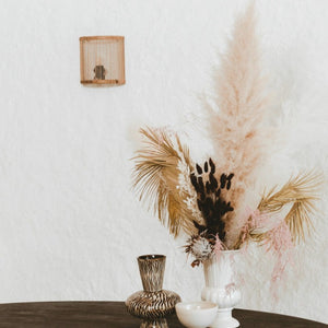 Simplistic Natural Rattan Wall Sconce | Lighting Collective