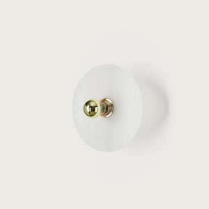 Minimalist Alabaster Disc Wall Light | Lighting Collective