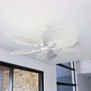 Tropical Ceiling Fan | Tropicana AC | White White | Lighting Collective