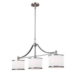 Triple Chrome Component Pendant Light - Lighting Collective