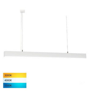 White Linear Pendant 