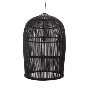 Rustic Black Wicker Pendant-Pendants-Emac & Lawton-Lighting Collective