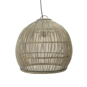 Rustic Natural Wicker Pendant-Pendants-Emac & Lawton-Lighting Collective