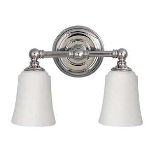 Colonial Chrome and Glass Wall Light | Various Sizes