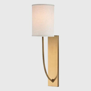 Minimalist Linen Wall Light | Assorted Finishes Brass