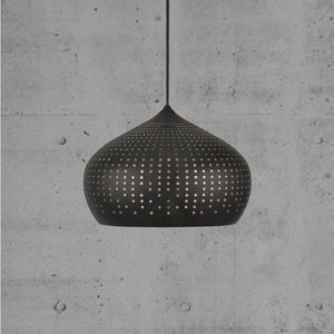 Scandinavian Perforated Demi Dome Pendant Light