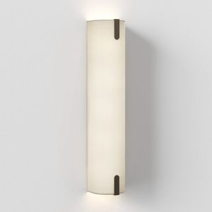 Cotton Pillar Wall Light medium size and putty finish