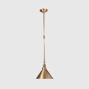 Vintage Conical Drop Brass Pendant