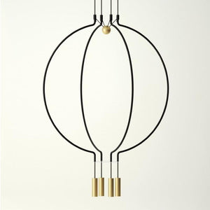 Contemporary Sculptural Pendant Cluster