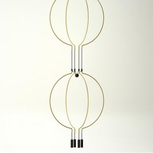 Double Contemporary Sculptural Cluster Pendant