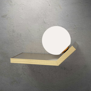 Contemporary Brass Geometric Wall Light