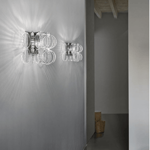 Italian Glass Chain-Link Wall Light